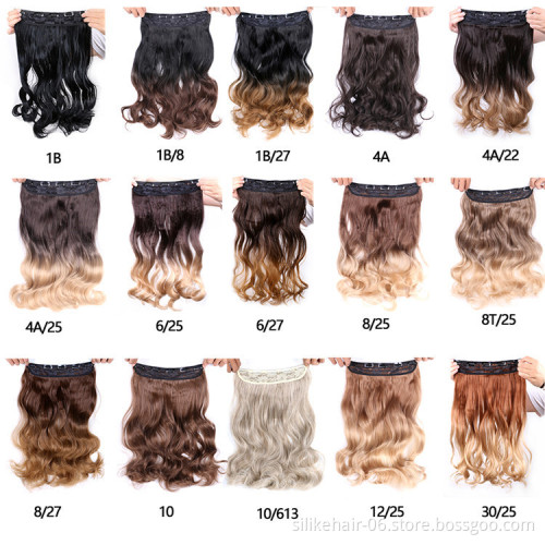 Afro Kinky Curly 17 inch hair extensions clip in hair extensions for black women, body wave clip in  Remy hair extensions